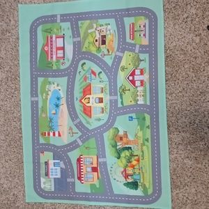 Christmas Gift for Toddler Boy Cars Play Mat Tapestry for Nursery